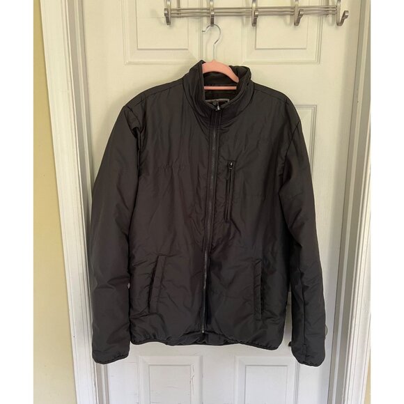 Free Country Black Full Zip Long Sleeve Jacket Large Tall - Picture 1 of 8